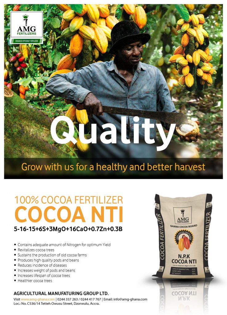 COCOA NTI FERTILIZER SET TO REVOLUTIONIZE GHANA’S COCOA INDUSTRY