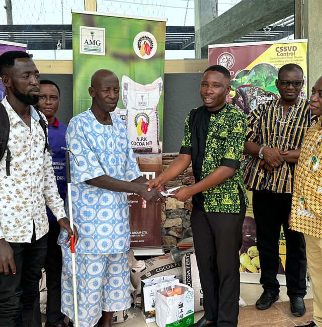 AMG PARTNERS WITH COCOBOD TO AWARD PHYSICALLY IMPAIRED FARMERS.